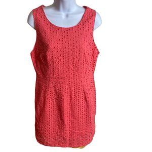 Forever 21 essentials size Large eyelet coral dress